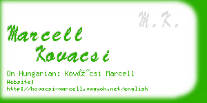 marcell kovacsi business card